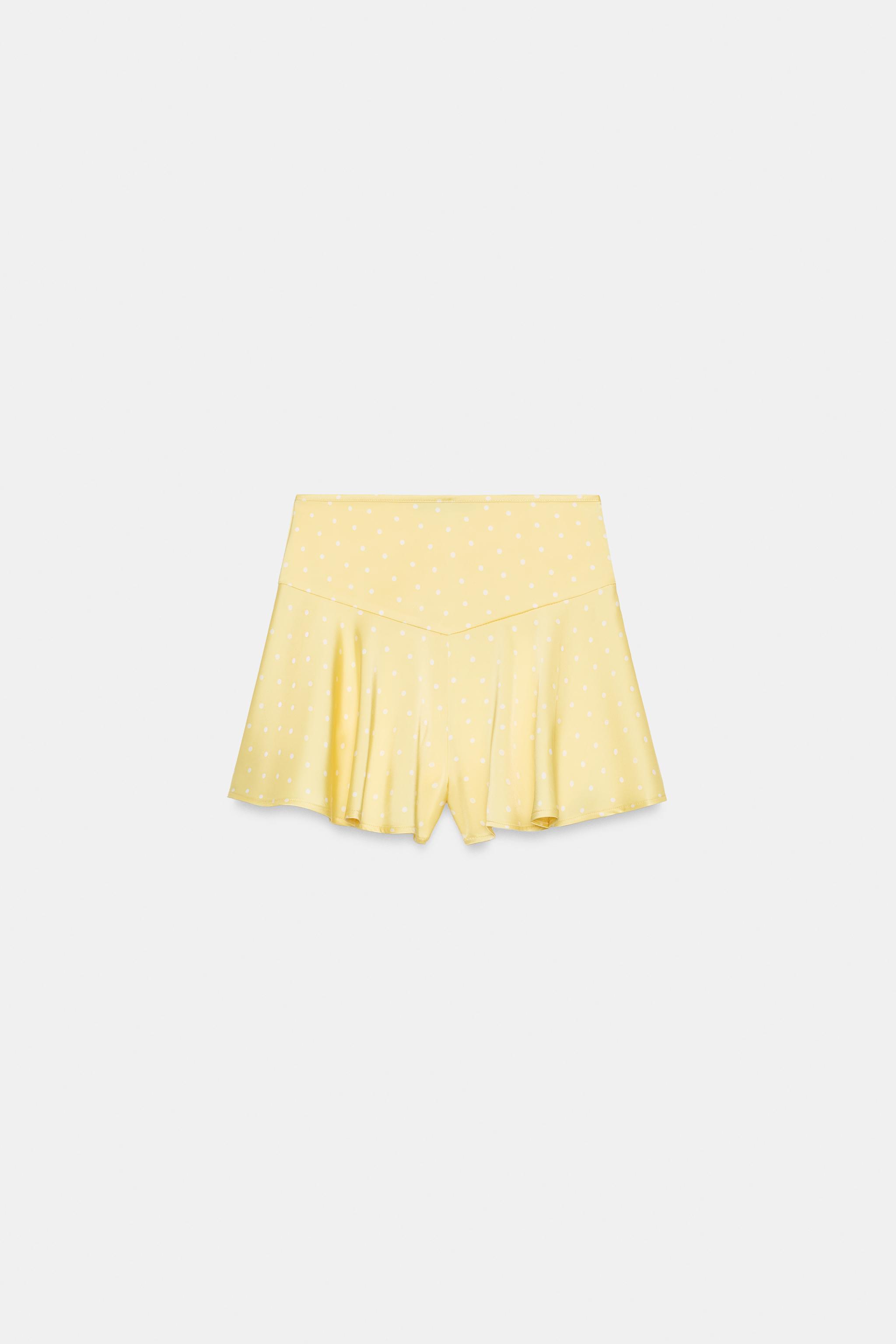 SATIN FLARE SHORTS